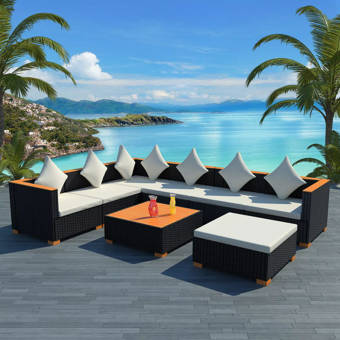 Ivy Bronx Tynemouth Garden 4 Piece Sectional Seating Group With Cushions Wayfair