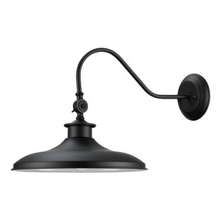 Espute 1 - Light Dimmable Black Armed Sconce