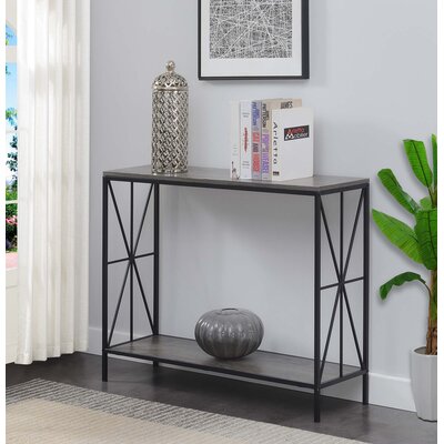 17 Stories Coweta 39" Console Table  Color: Weathered Gray