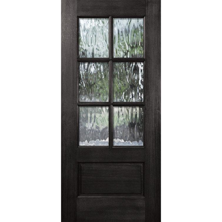 Knockety Ready To Install Mahogany Wood Slab Front Entry Door Reviews Wayfair