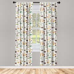 Nursery Animal Curtains | Wayfair