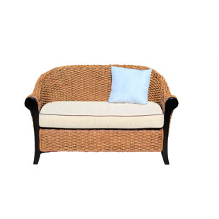Go to store & view more images Chic Teak Water Hyacinth Soldano Loveseat