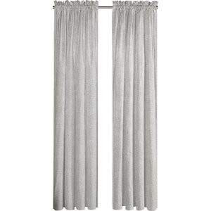 Tropic Leaves Nature/Floral Semi-Sheer Rod Pocket Curtain Panel by Tommy Bahama Bedding (Set of 2)