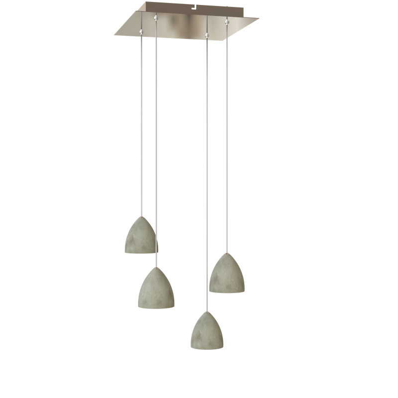 Orren Ellis Atherton 4 Light Cluster Bell Led Pendant Wayfair