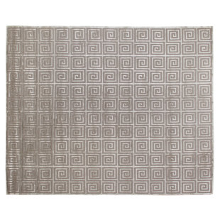 Blue Greek Key Rug Wayfair Greek Key Greco Hand Knotted Wool Silver Area Rug