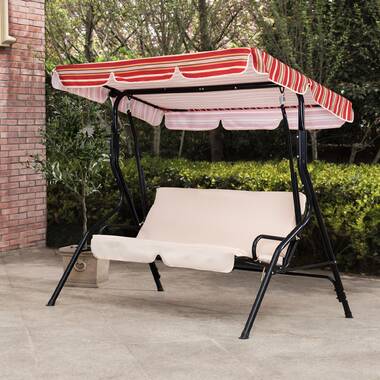 musa 2 seat outdoor porch swing with stand