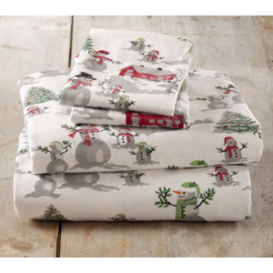 Colleton Winter Wonderland Super Soft Printed Flannel Cotton Sheet Set