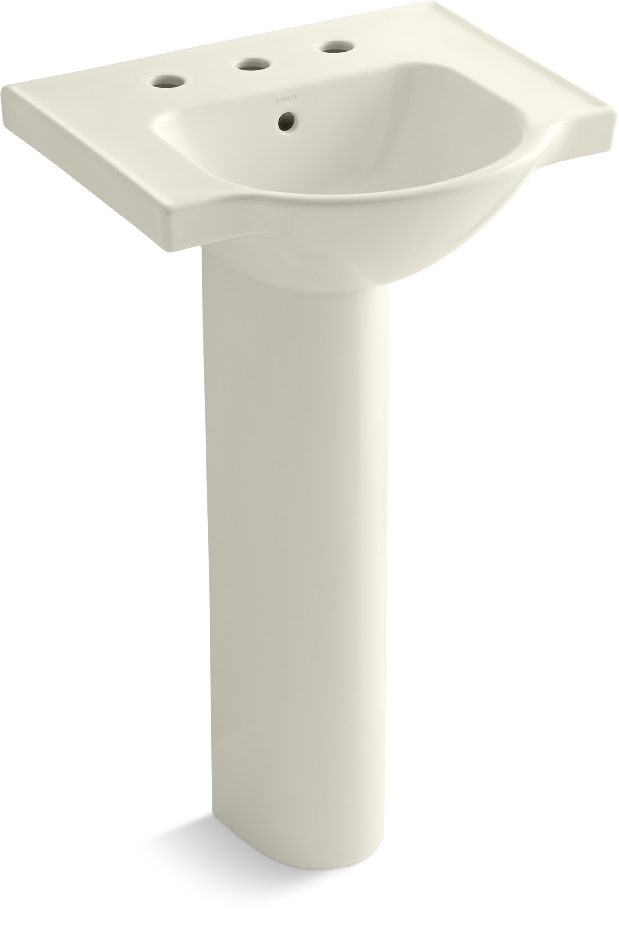 Veer Ceramic Pedestal Bathroom Sink With Overflow Reviews Allmodern