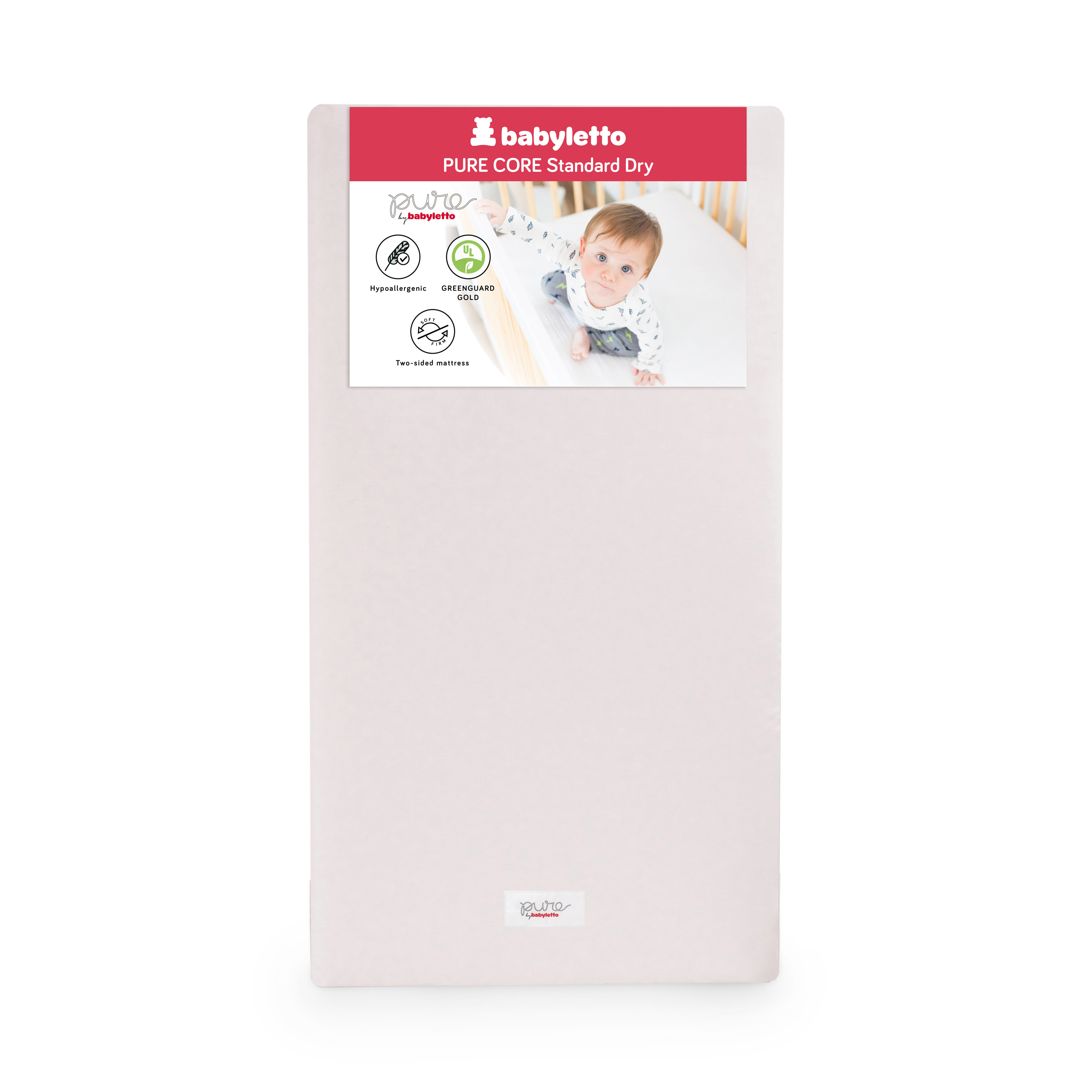 babyletto Pure Core 2-Stage Waterproof Standard Crib Mattress & Reviews ...