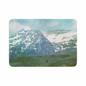 Sylvia Coomes Mountains Memory Foam Bath Rug