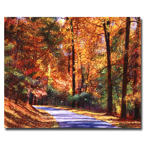 Trademark Art Along The Winding Road By David Lloyd Glover