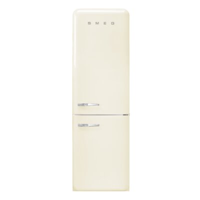 SMEG 12.8 cu. ft. Energy Star Bottom Freezer Refrigerator Door Swing Orientation: Right, Finish/Color: Cream