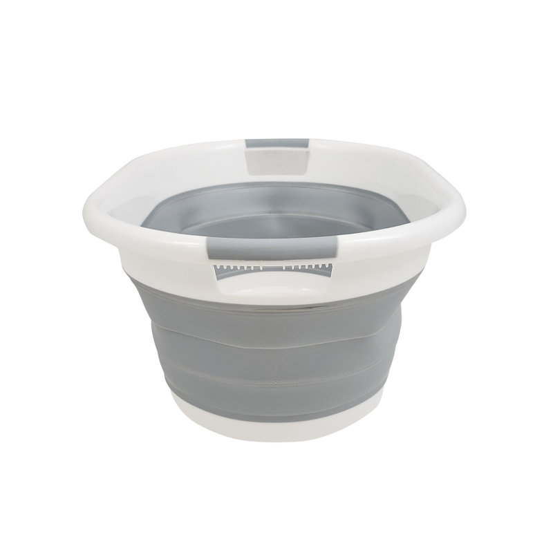 Dotted Line Collapsible Plastic Oval Laundry Basket Reviews Wayfair