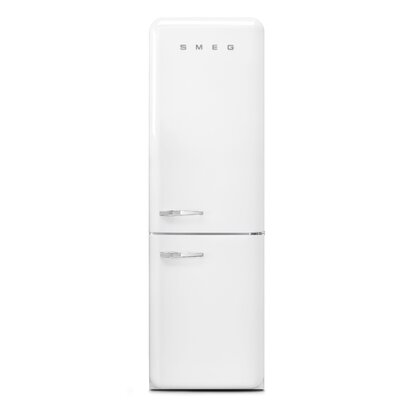 SMEG 12.8 cu. ft. Energy Star Bottom Freezer Refrigerator Door Swing Orientation: Right, Finish/Color: White