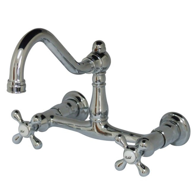 Kingston Brass Vintage Double Handle Wall Mounted Vessel Sink