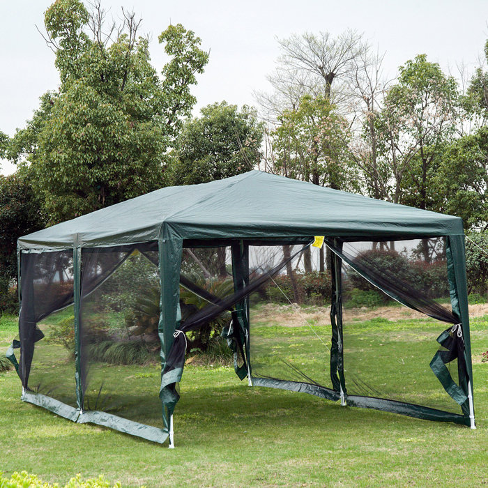 Outsunny 10 X 20 Steel Party Tent Gazebo Wayfair Ca 10 X 20 Steel Party Tent Gazebo