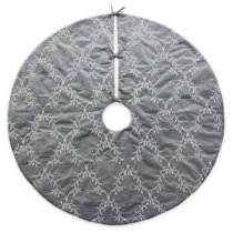 Wayfair | Silver Christmas Tree Skirts & Collars You'll Love In 2022