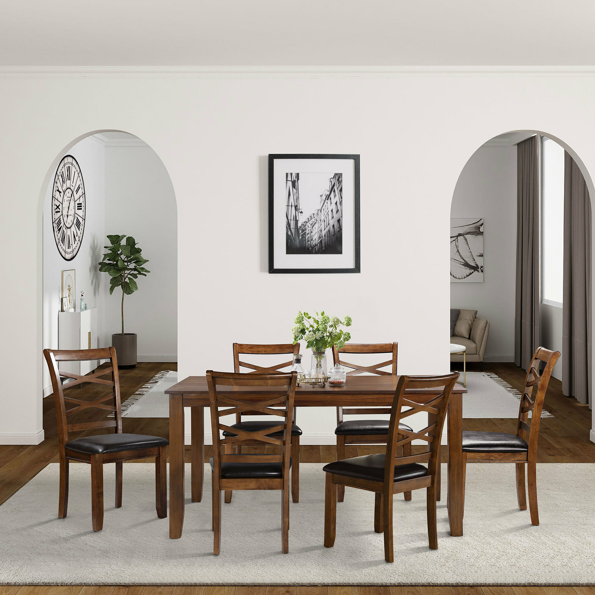 Red Barrel Studio Lilibeth 7 Piece Dining Set Wayfair