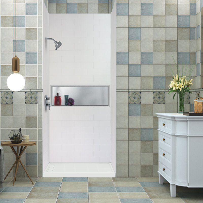 Transolid Saramar 96 X 48 X 36 Three Panel Shower Wall Wayfair