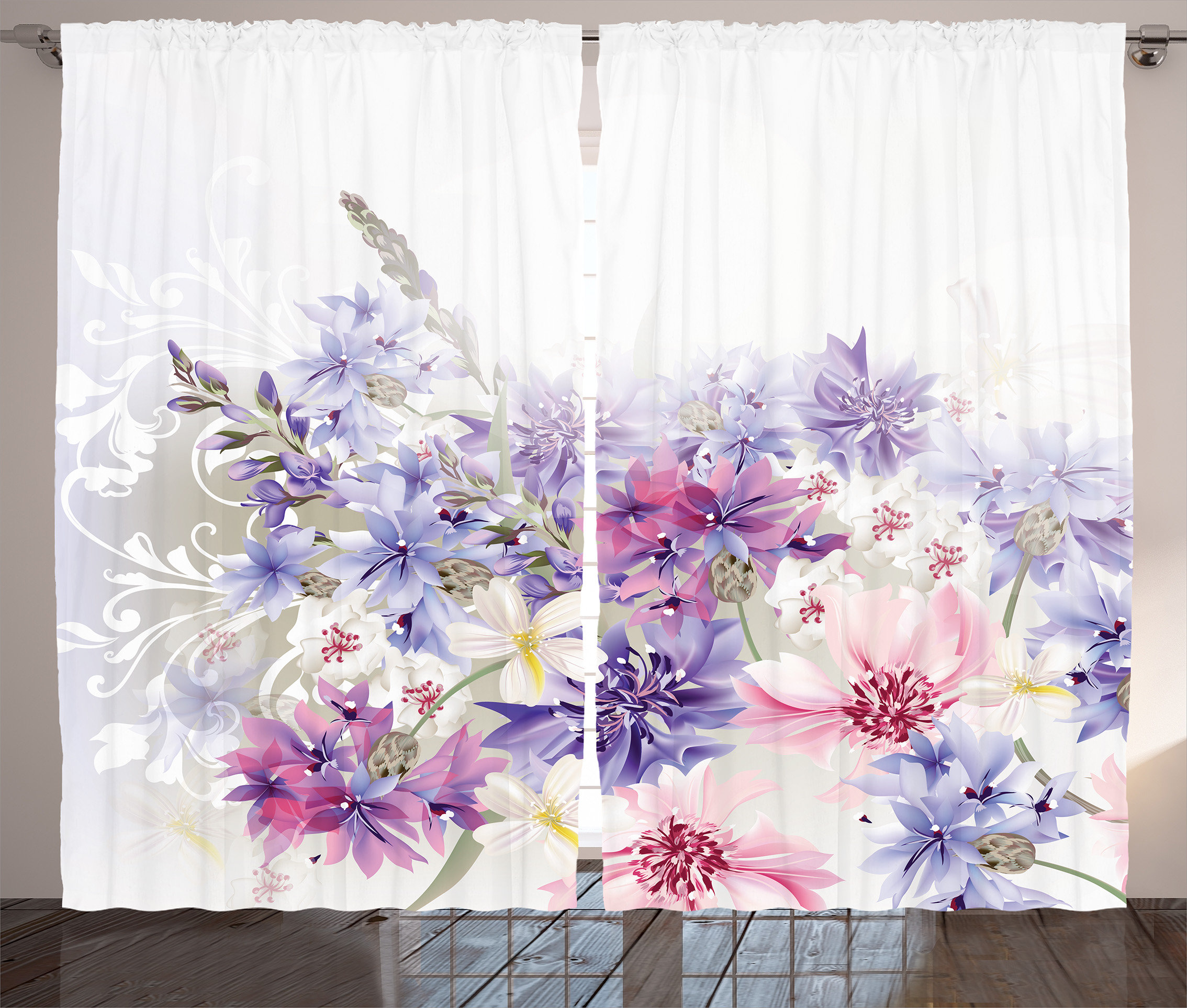August Grove Cabarita Lavender Pastel Cornflowers Bridal Classic