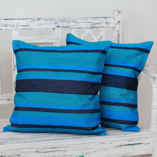 cerulean blue pillows