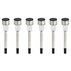 Outdoor Solar Garden 1 Light Pathway Light (Set of 6)