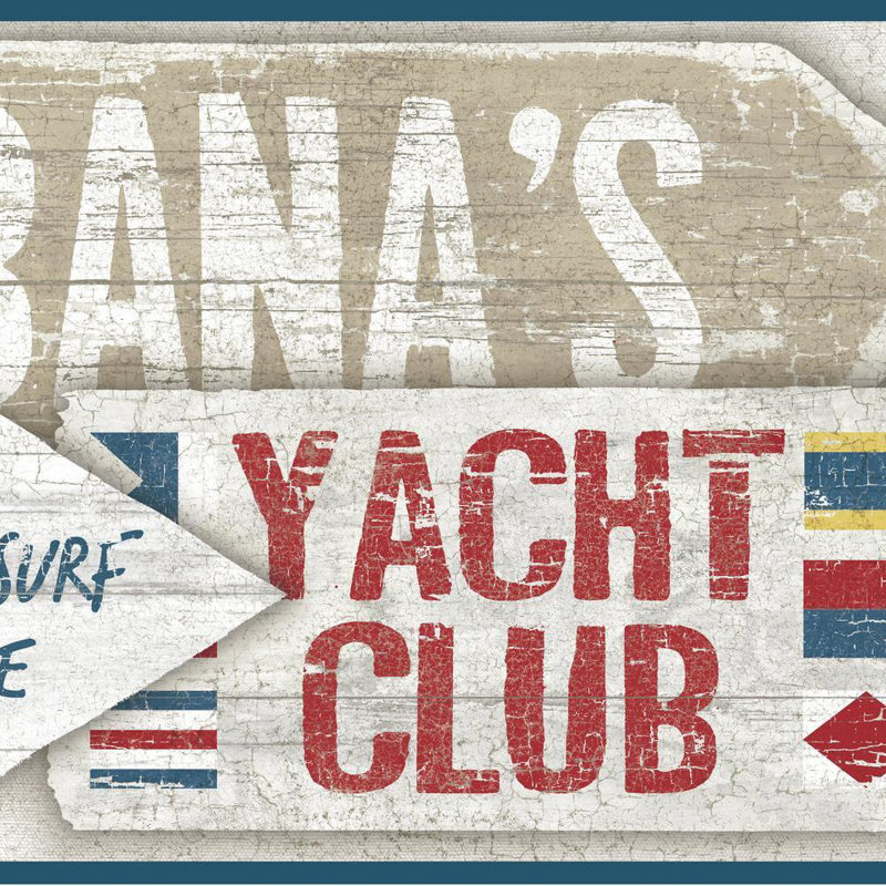 York Wallcoverings Nautical Living Beach Signs 15 X 9 Scenic