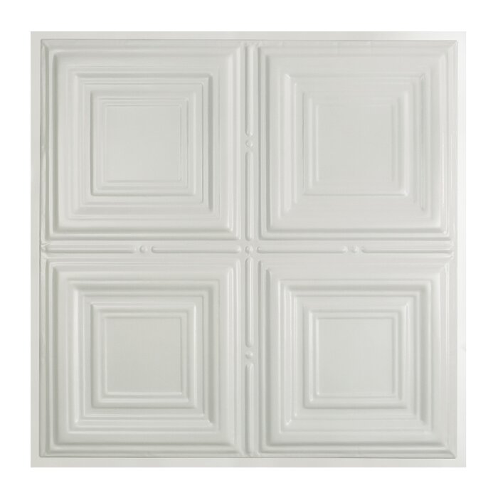 Syracuse 2 Ft X 2 Ft Lay In Ceiling Tile In Matte White