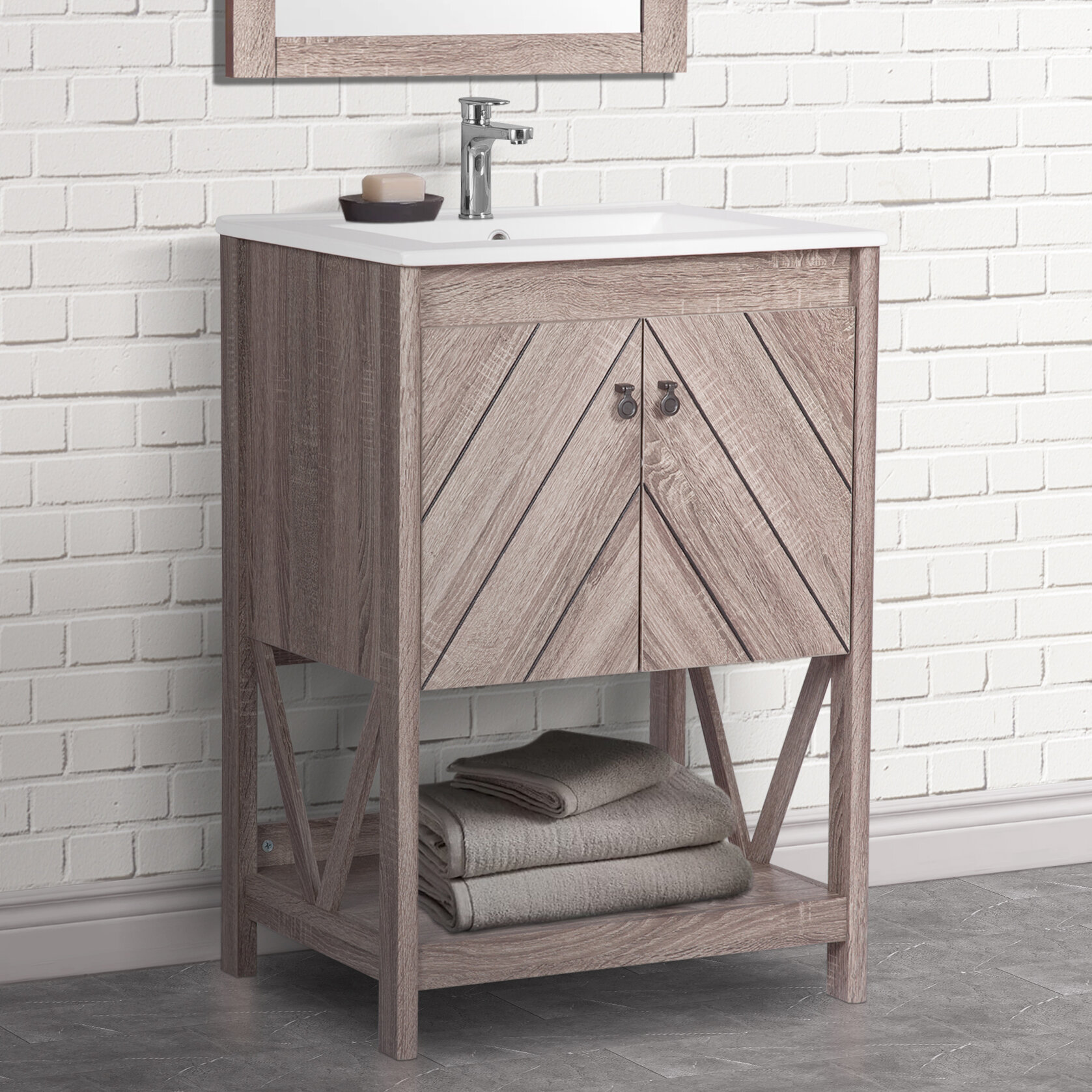 Thy Hom 24 Single Bathroom Vanity Set Reviews Wayfairca