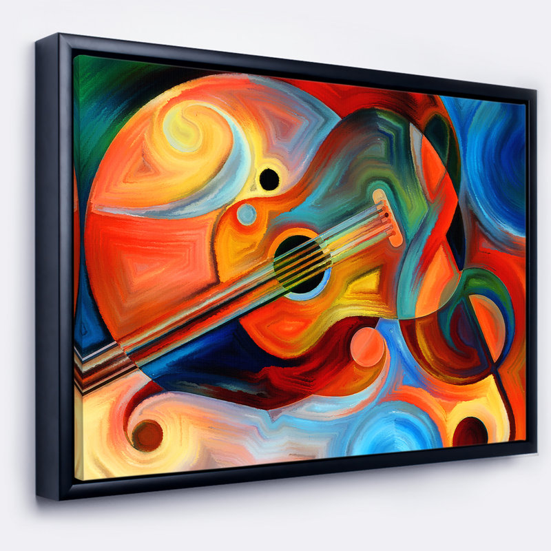 East Urban Home Music And Rhythm Framed Oil Painting Print On