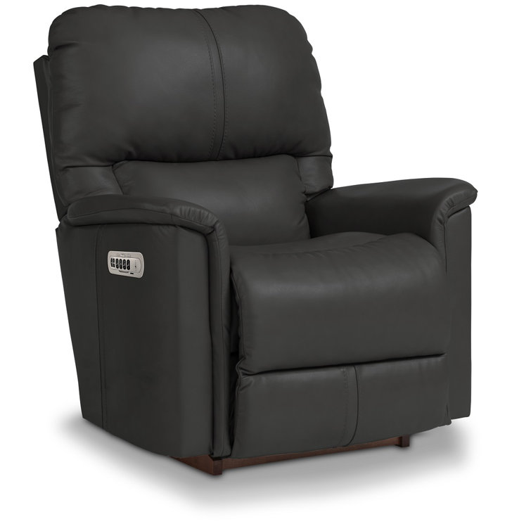 LaZBoy Trouper 37'' Wide Leather Match Power Rocker Standard Recliner Wayfair.ca