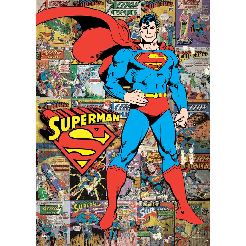 Mightyprint Superman Dc Comic Classic Wall Decor Wayfair