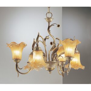 Venezia Up and Down 6-Light Shaded Chandelier