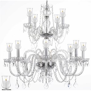 12-Light Crystal Chandelier