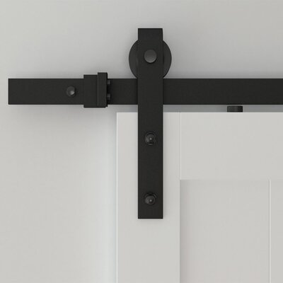 Custom Service Hardware Soft-Close Hook Strap Rolling Door Standard Single Barn Door Hardware Kit