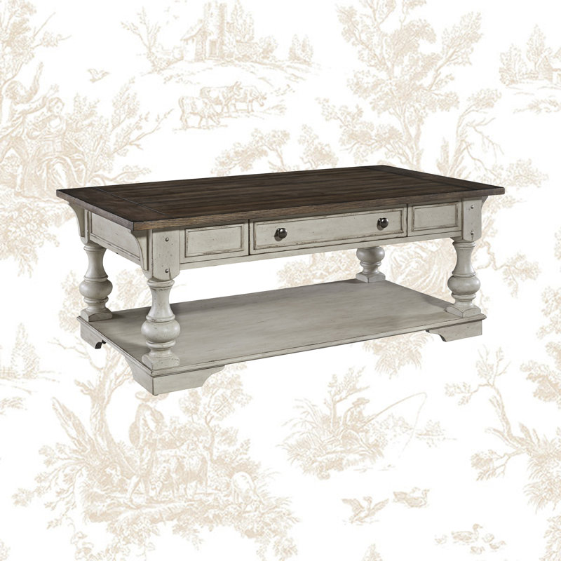 Kelly Clarkson Home Belle Meade Solid Wood Coffee Table With Storage Reviews