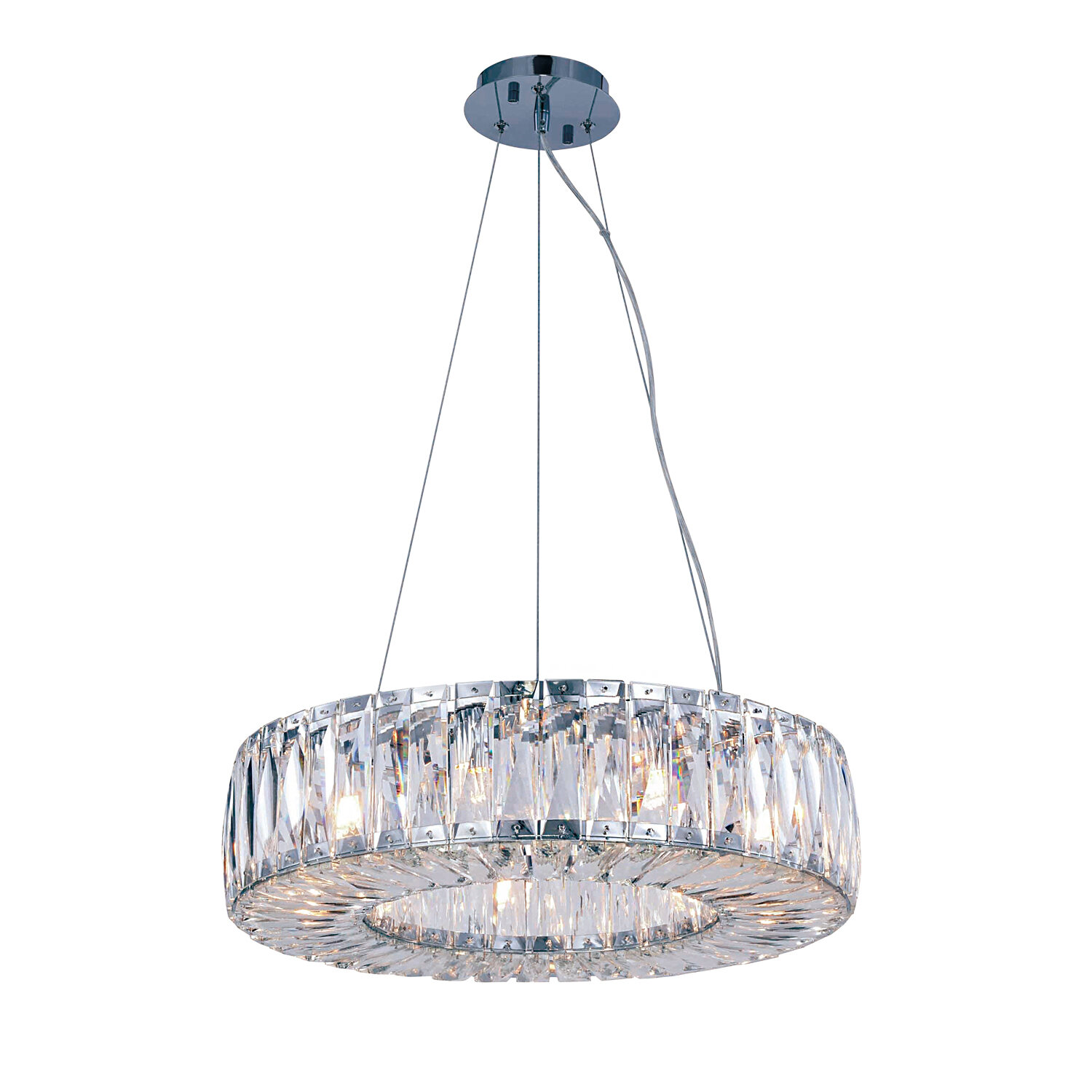 Luker 9 Light Unique Statement Wagon Wheel Chandelier