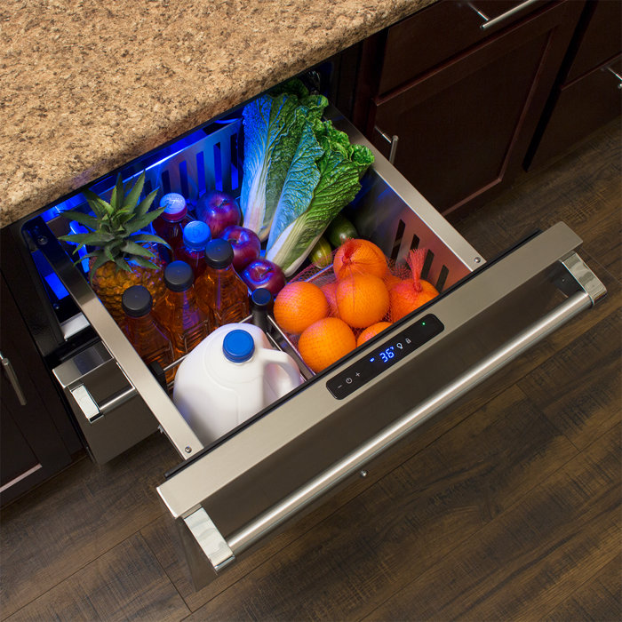 Marvel 5 Cu Ft Undercounter Compact Drawer Refrigerator Wayfair