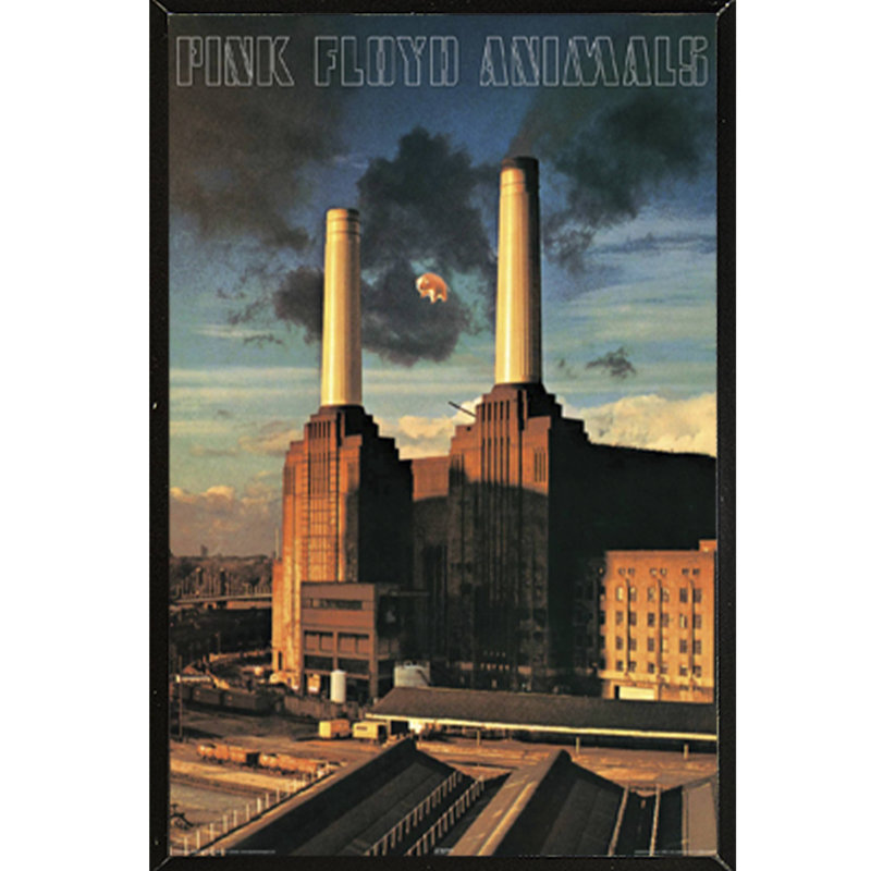 East Urban Home Pink Floyd Animals Framed Graphic Art Print Poster Wayfair