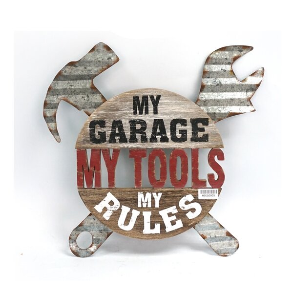 sign workshop Anger Cell angry tools plaque wall decor gift garage 
