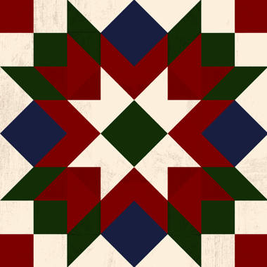 The Twillery Co.® Christmas Barn Quilt IV by - Wrapped Canvas Graphic Art |  Wayfair