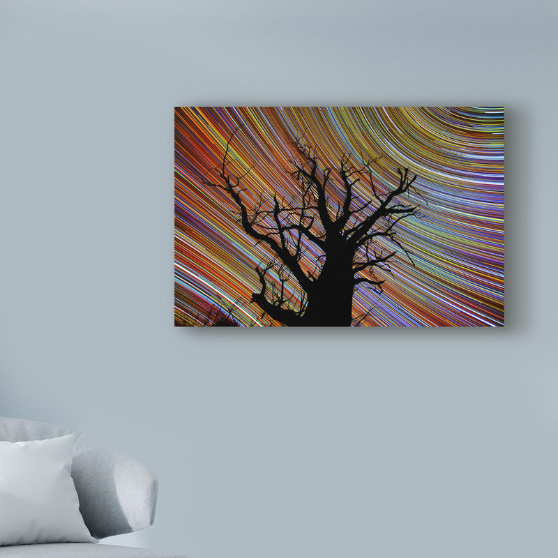 East Urban Home Dark Tree Under Light Graphic Art Print On
