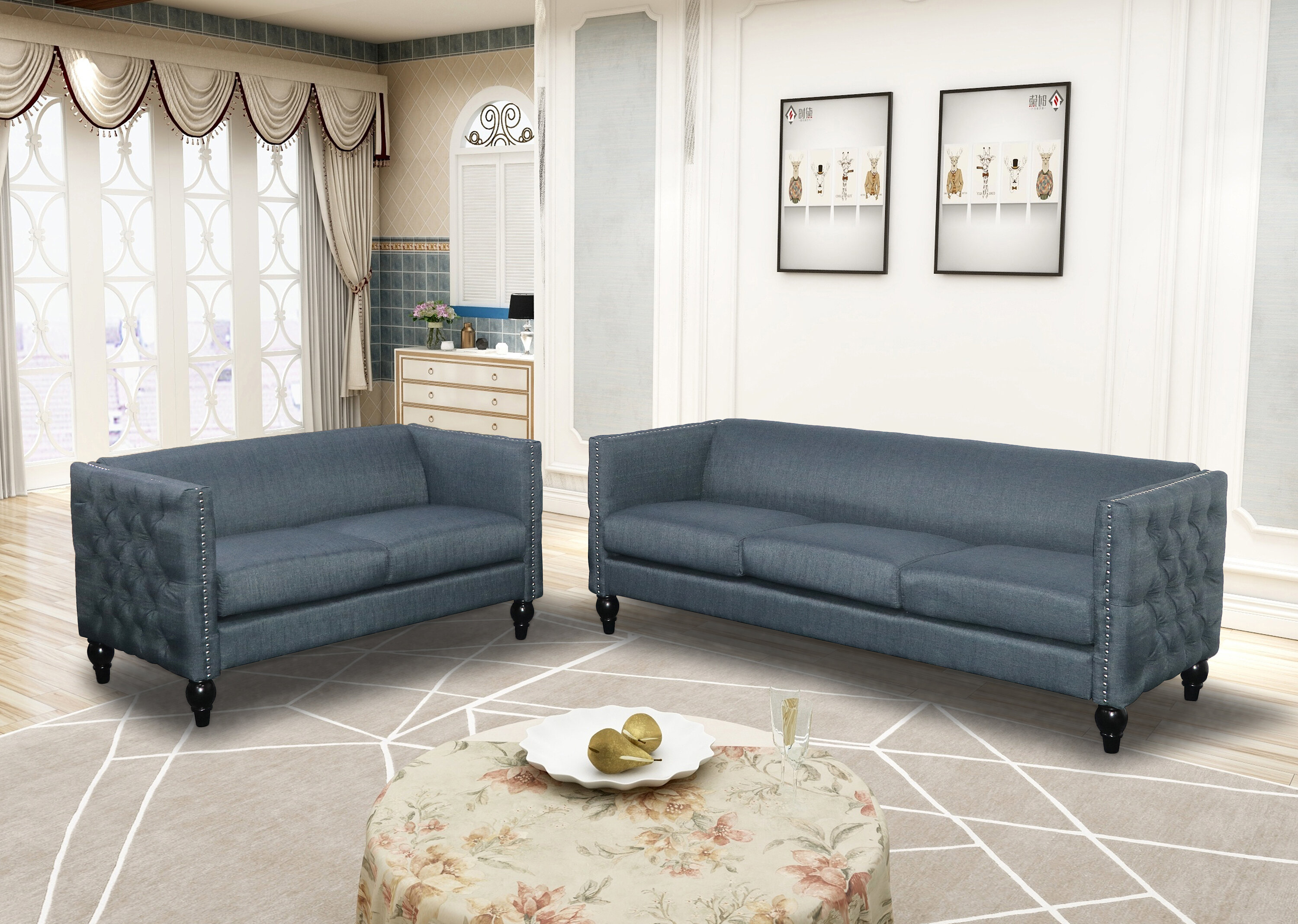 House Of Hampton Annuziata 2 Piece Living Room Set Reviews Wayfair