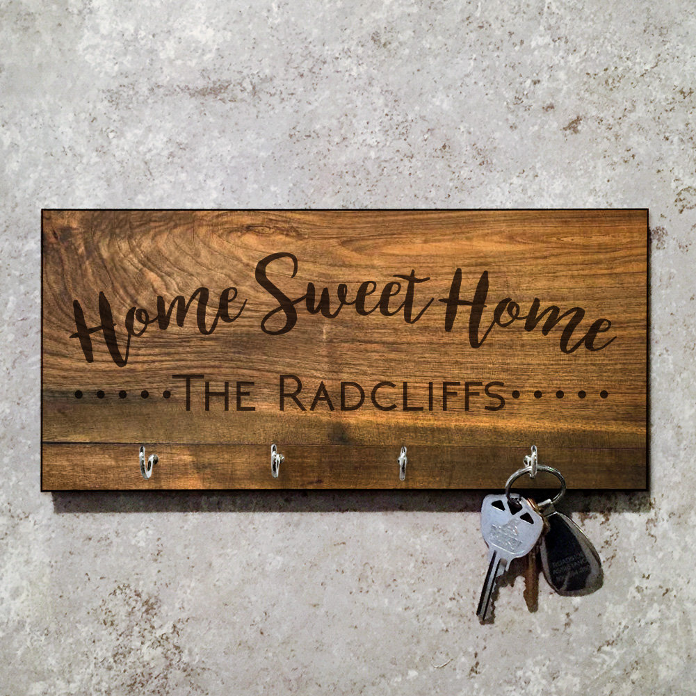 4 Wooden Shoes 11 X 5 X 0 63 Personalized Sweet Home Key Hook Reviews Wayfair