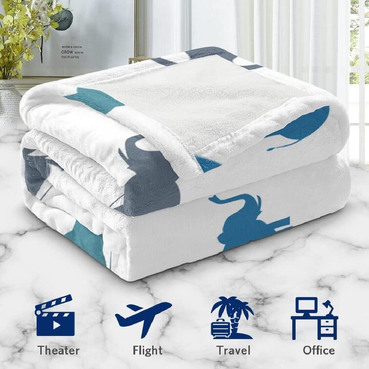 Cute Llama Blanket and Comfy Warm Throw Novelty Sherpa Blankets for Bed Sofa Travel Office Women Men Gift 