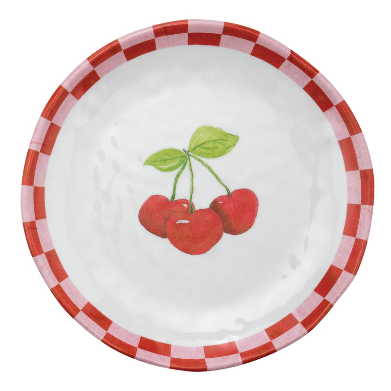 August Grove Tunley Cherry 6 Melamine Bread And Butter Plate Wayfair