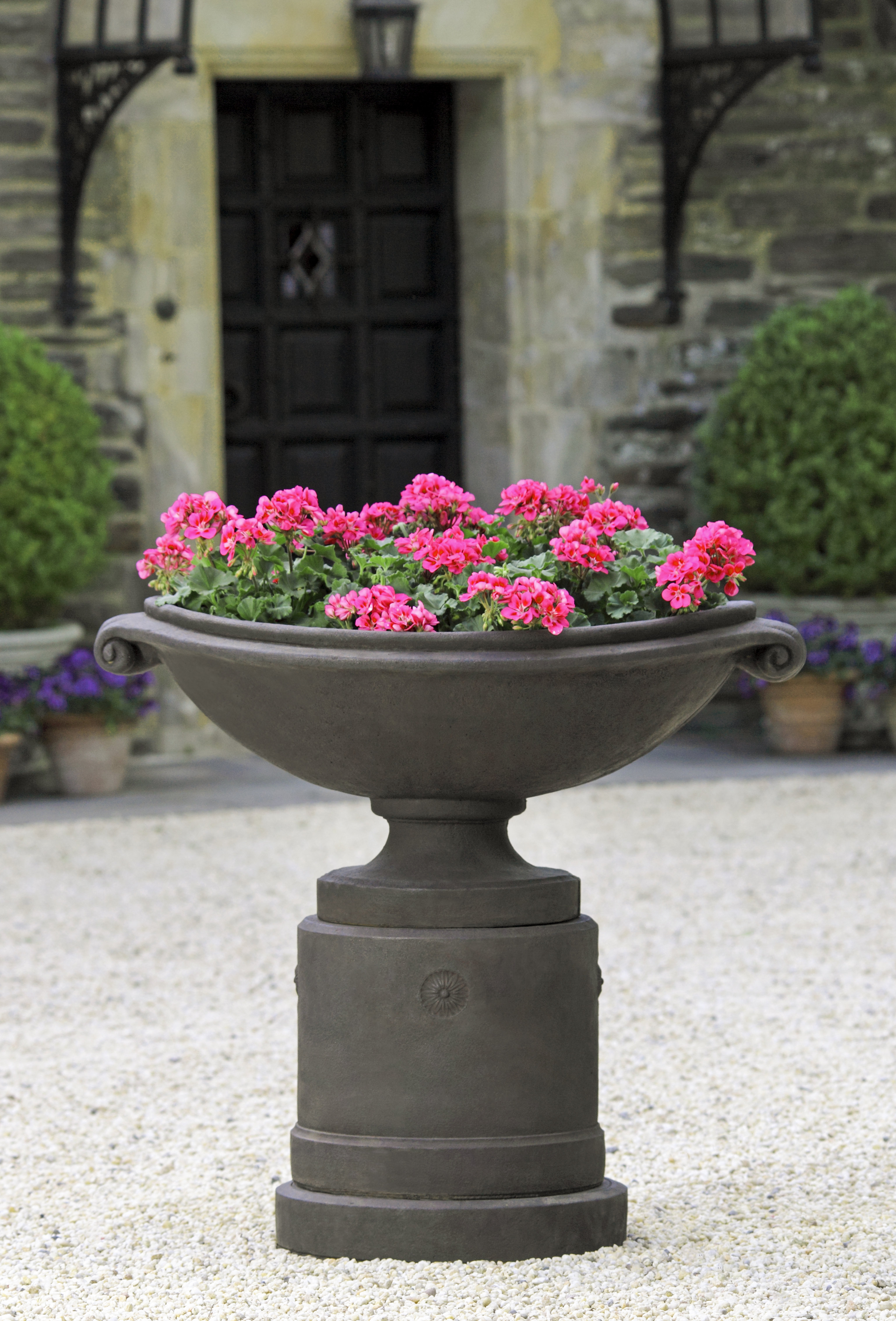 wayfair balcony planters on Darby Home Co Medici Cast Stone Urn Planter Wayfair