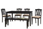 Alcott Hill® Dinah 6 - Person Solid Wood Dining Set & Reviews | Wayfair