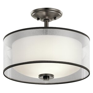 Ronald 2-Light Semi Flush Mount