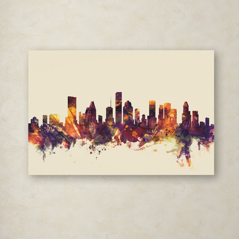 Wrought Studio Houston Texas Skyline Graphic Art Print On Canvas Wayfair Enjoy free delivery over £40 to most of the uk, even for big stuff.